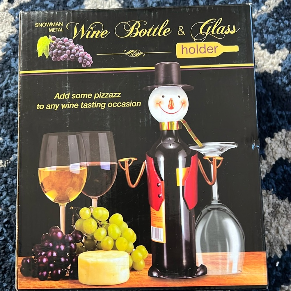Snowman Wine Holder